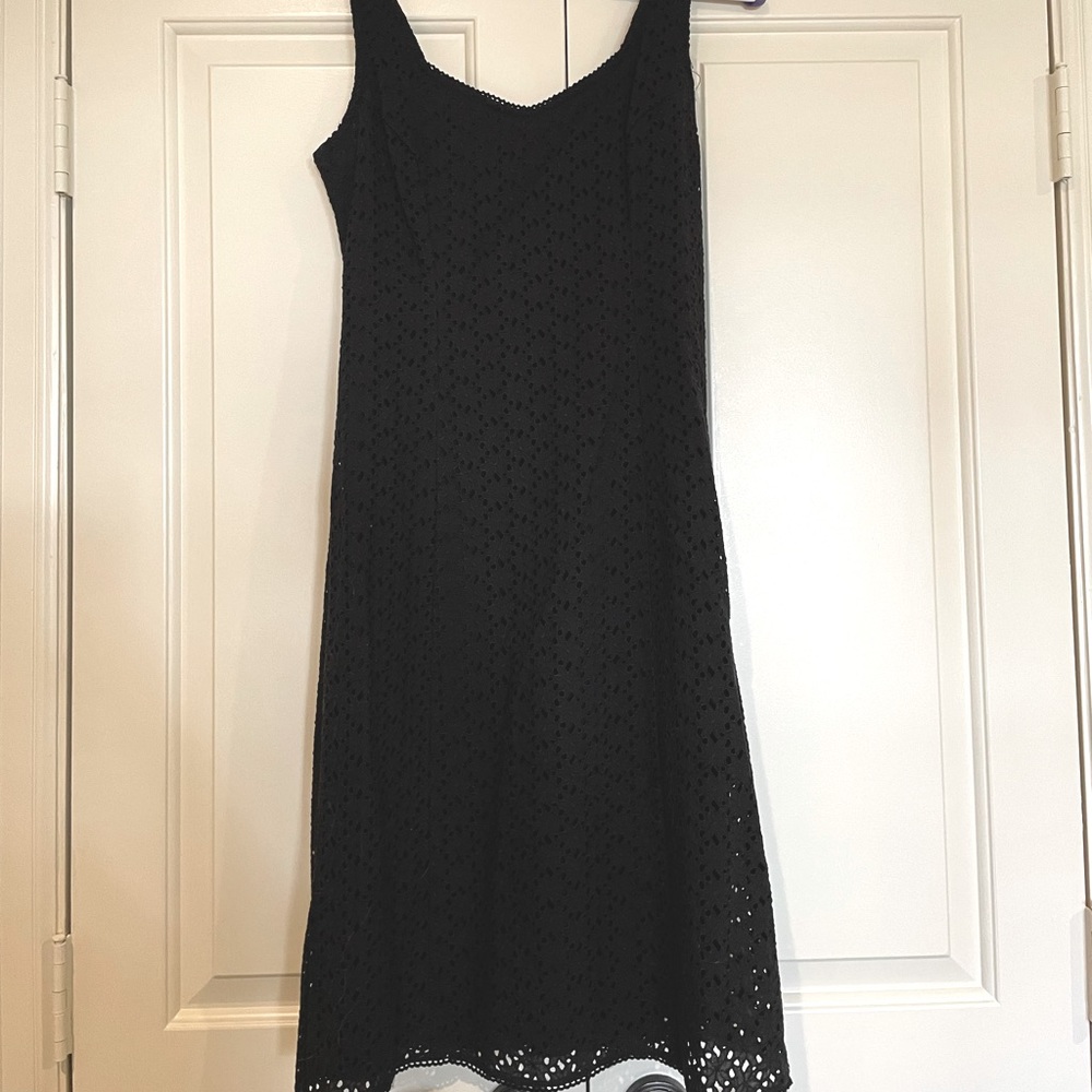 Black Eyelet Dress